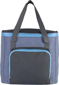 Kimood KI0347 - Cool bag with zipped pocket Light Blue Heather / Dark Grey