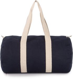 Kimood KI0632 - Cotton canvas hold-all bag Navy/Off White