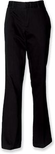 Henbury H641 - Ladies' 65/35 Chino Trousers Black