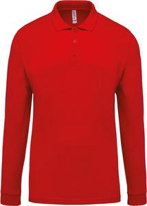 Kariban K256 - Men's long-sleeved piqué polo shirt Red