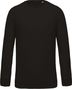 Kariban K480 - Men's organic cotton crew neck raglan sleeve sweatshirt Black
