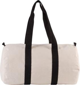 Kimood KI0632 - Cotton canvas hold-all bag Natural / Black