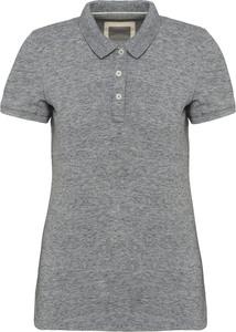 Kariban KV2207 - Ladies' vintage short sleeve polo shirt Slub Grey Heather