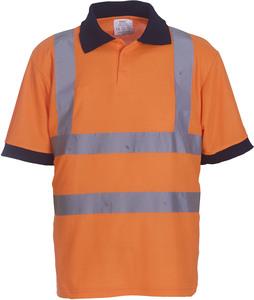 Yoko YHVJ210 - High Visibility Short Sleeve Polo Shirt Hi Vis Orange
