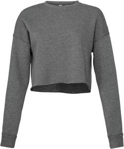 Bella+Canvas BE7503 - Women's Cropped Crew Fleece Deep Heather