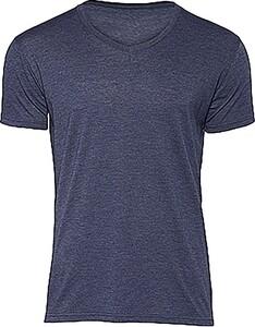 B&C CGTM057 - Men's Triblend V-neck T-shirt Heather Navy