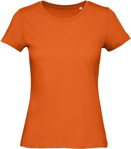 B&C CGTW043 - Ladies' Organic Cotton crew neck T-shirt Urban Orange