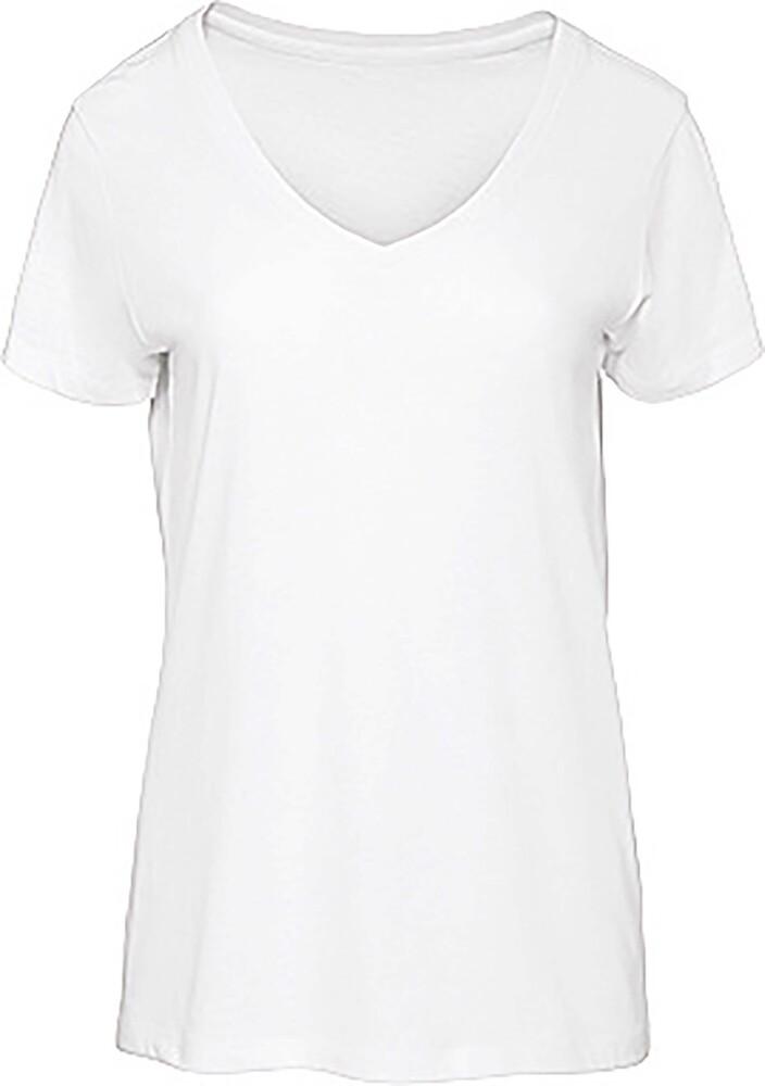 B&C CGTW045 - Ladies' Organic Cotton V-neck T-shirt