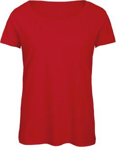 B&C CGTW056 - Ladies' TriBlend crew neck T-shirt Red