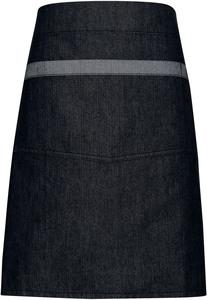 Premier PR128 - Denim domain waist apron Black Denim