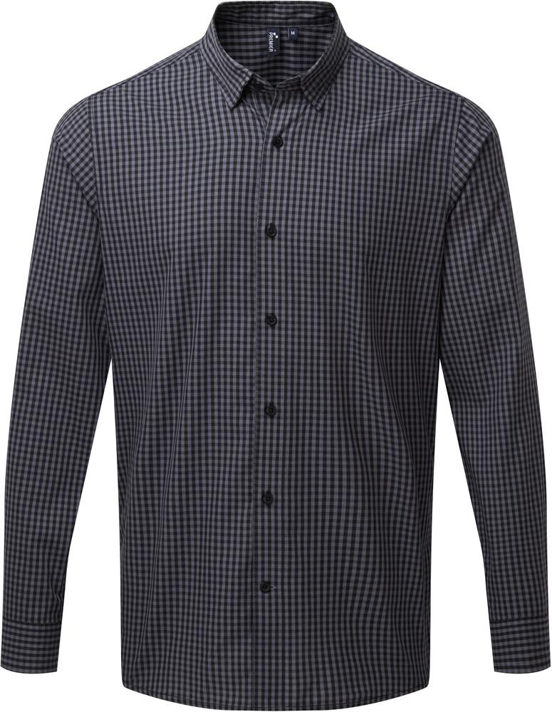 Premier PR252 - Large-check gingham shirt