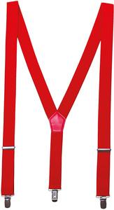 Premier PR701 - Clip trouser braces Red