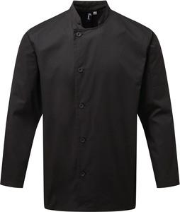 Premier PR901 - ‘Essential’ long sleeve chef’s jacket. Black