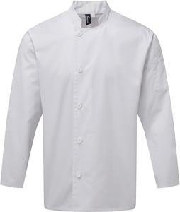 Premier PR901 - ‘Essential’ long sleeve chef’s jacket. White