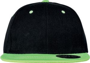 Result RC082X - Bronx dual colour cap Black / Lime