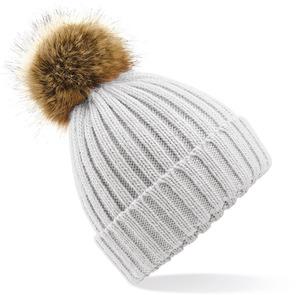 Beechfield B412 - FAKE FUR POM POM THICK BEANIE