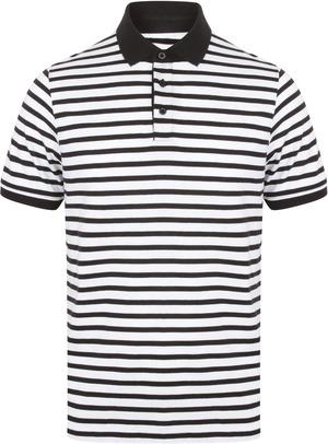 Front Row FR230 - Striped jersey polo shirt