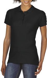 Gildan GI64800L - Softstyle Ladies' Double Piqué Polo Shirt Black