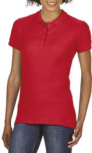 Gildan GI64800L - Softstyle Ladies' Double Piqué Polo Shirt Red