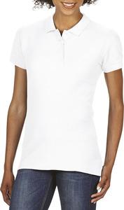 Gildan GI64800L - Softstyle Ladies' Double Piqué Polo Shirt White