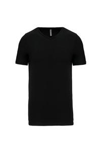 Kariban K3014 - Men's short-sleeved V-neck t-shirt Black