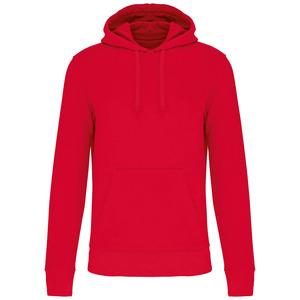 Kariban K4027 - Men's eco-friendly hooded sweatshirt Red