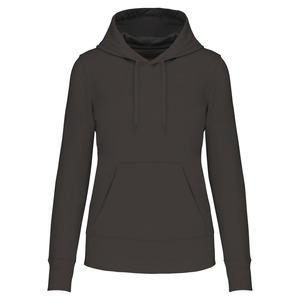 Kariban K4028 - Ladies' eco-friendly hooded sweatshirt Dark Grey