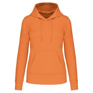 Kariban K4028 - Ladies' eco-friendly hooded sweatshirt Light Orange
