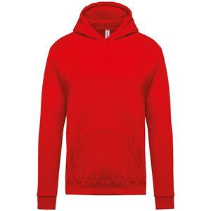 Kariban K477 - Kids’ hooded sweatshirt Red