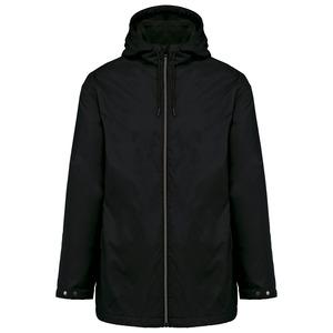 Kariban K6153 - Unisex hooded jacket with micro-polarfleece lining Black