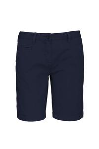 Kariban K753 - Ladies' washed effect bermuda shorts Washed Navy