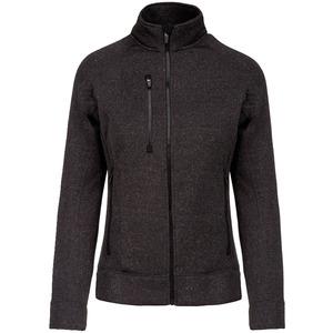 Kariban K9107 - Ladies’ full zip heather jacket Dark Grey Melange