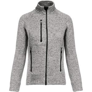 Kariban K9107 - Ladies’ full zip heather jacket Light Grey Melange