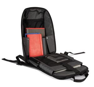 Kimood KI0177 - Recycled work backpack with laptop compartment Black
