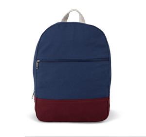 Kimood KI0185 - Essential backpack in cotton Indigo / Wine