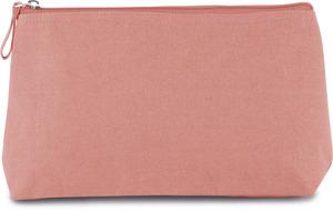Kimood KI0727 - Cotton canvas toiletry bag Dusty Pink