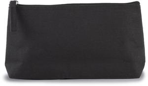 Kimood KI0728 - Cotton canvas toiletry bag Black