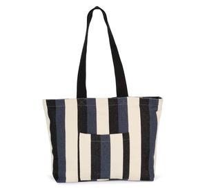 Kimood KI5210 - Recycled shopping bag - Striped pattern Striped Marine
