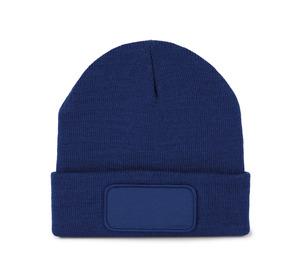 K-up KP891 - Recycled beanie with patch and Thinsulate lining Royal Blue