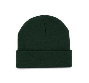 K-up KP892 - Recycled beanie with knitted turn-up Forest Green