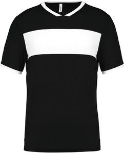 PROACT PA4001 - Kids’ short-sleeved jersey Black / White