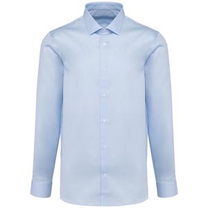 Kariban Premium PK500 - Men's long-sleeved poplin shirt Essential Sky Blue