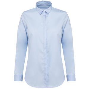 Kariban Premium PK507 - Ladies' long-sleeved twill shirt Essential Light Blue
