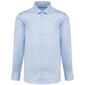 Kariban Premium PK506 - Men's long-sleeved twill shirt Essential Light Blue