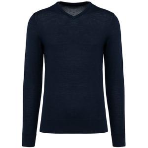 Kariban Premium PK910 - Men's V-neck merino jumper Deep Navy