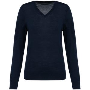 Kariban Premium PK911 - Ladies' V-neck merino jumper Deep Navy