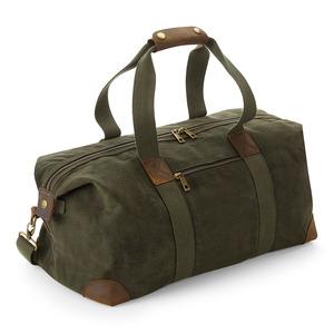 Quadra QD650 - Heritage waxed canvas hold-all bag Olive Green