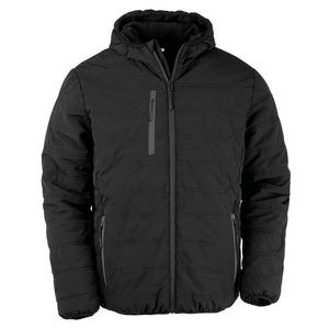 Result R240X - Recycled black compass quilted jacket