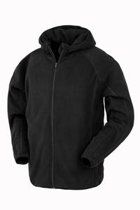 Result R906X - Hoodie made of recycled microfleece Black