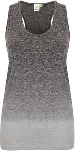 Tombo TL302 - Fade-out vest Dark Grey / Light Grey Marl